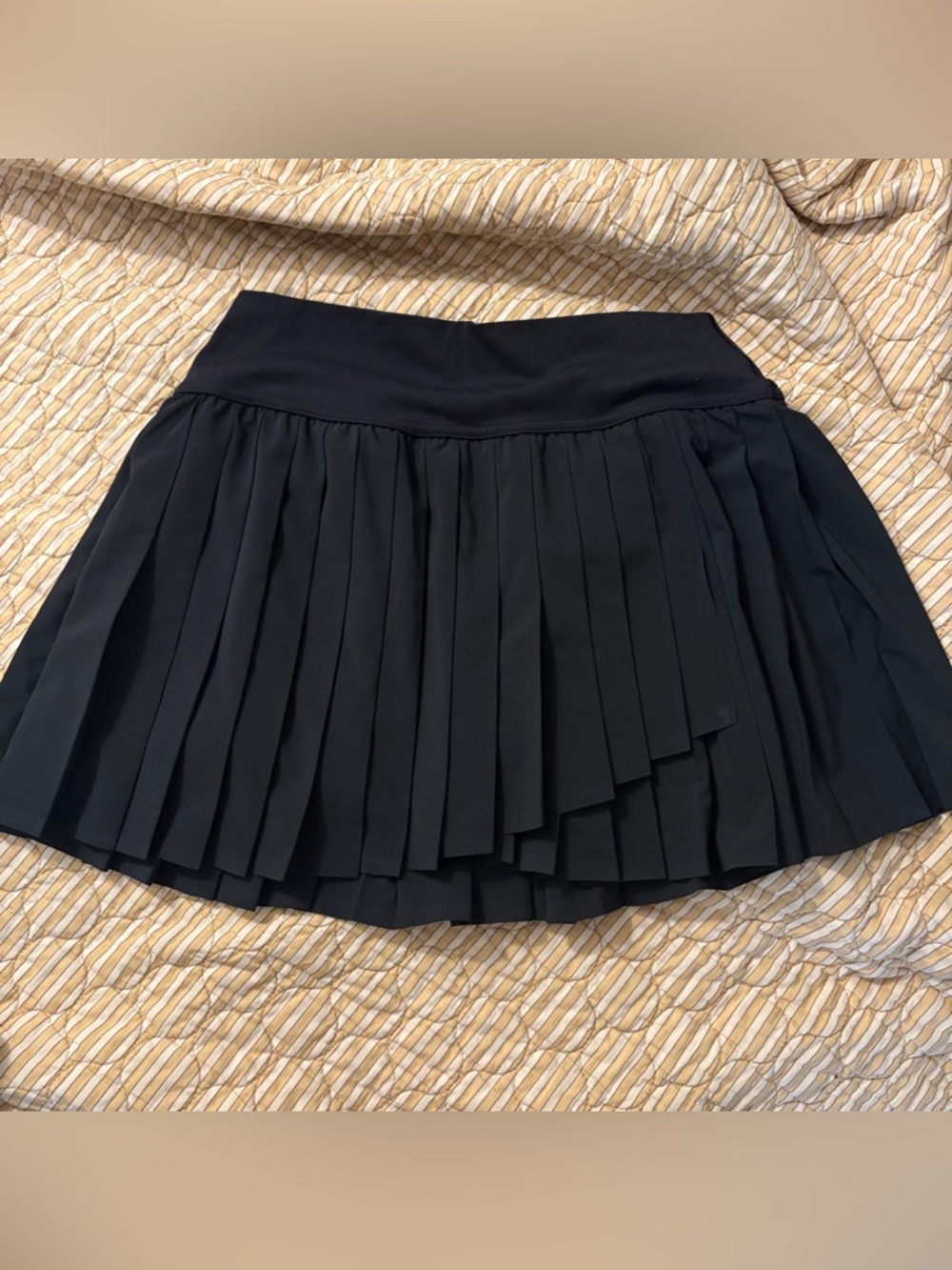 Aerie Offline Black Pleated Mini Tennis Skirt Size Medium